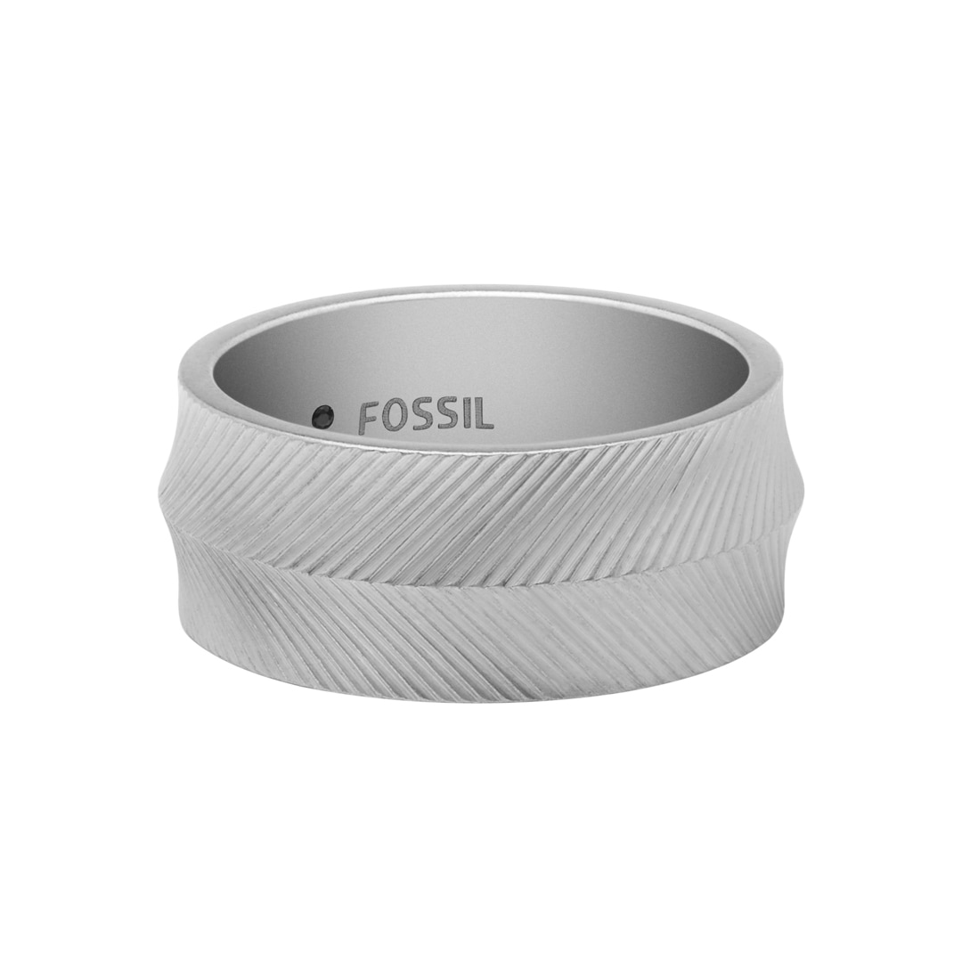 Fossil Herrenring Harlow Linear Texture