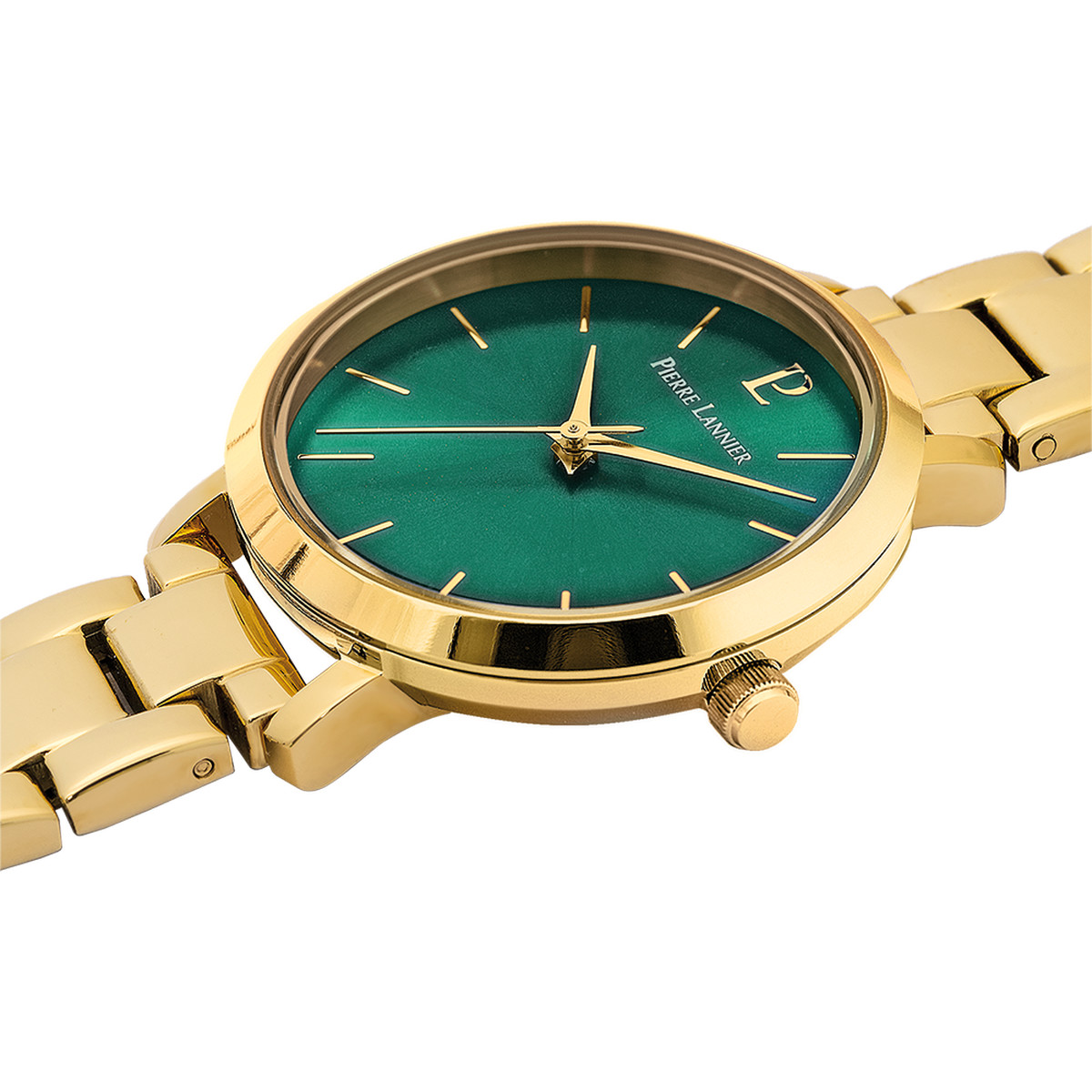 Montre PIERRE LANNIER Chouquette femme bracelet cuir vert