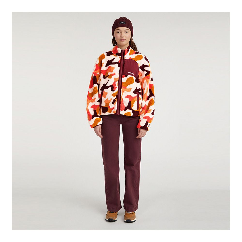 O'Neill CLOUDREST HIGH PILE - Polaire Femme purple hiker camo