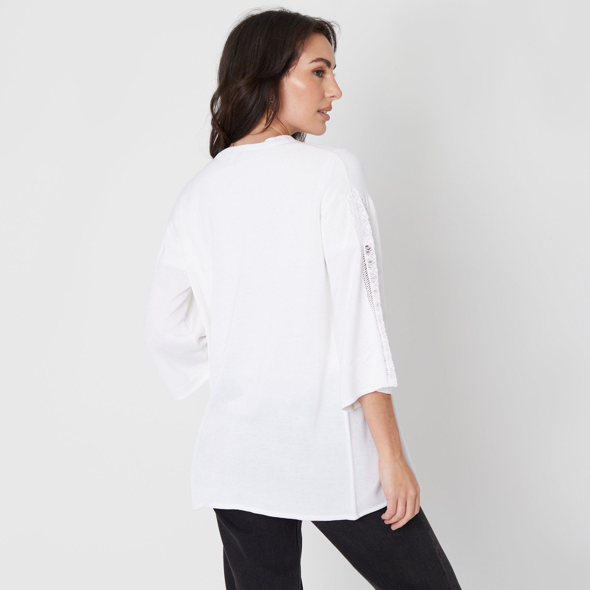 Be You Ladies Lace Detail Cardigan