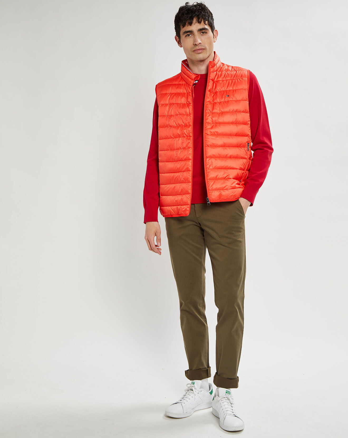 Tommy Hilfiger Pantalon Bleecker Th Flex Satin Gmd kaki