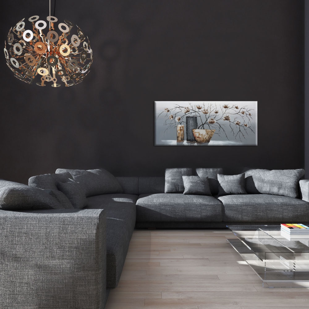 Bönninghoff Ölgemälde »Blumen« Blumen 1 Stk. tlg. jedes Bild ein Unikat, BxH: 140x60 cm