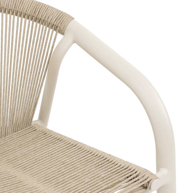 Fauteuil de jardin empilable RIU Argile & Beige