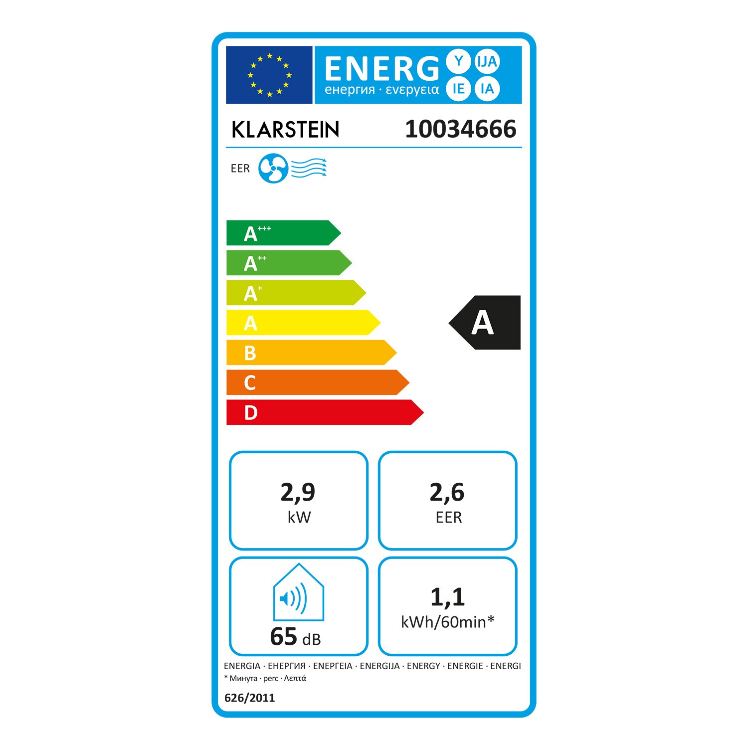 Kraftwerk Smart 10K Klimaanlage 3-in-1 10000 BTU App Fernbedienung