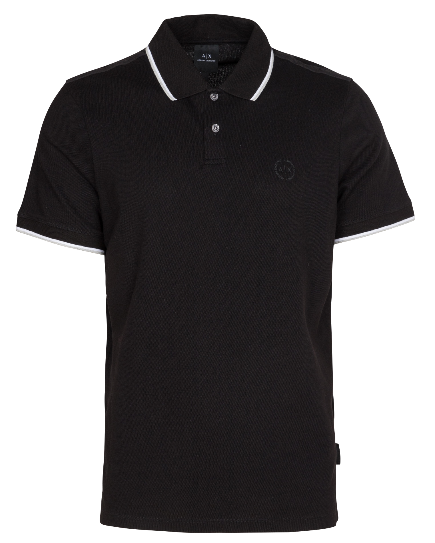 Polo regular fit en coton | Noir