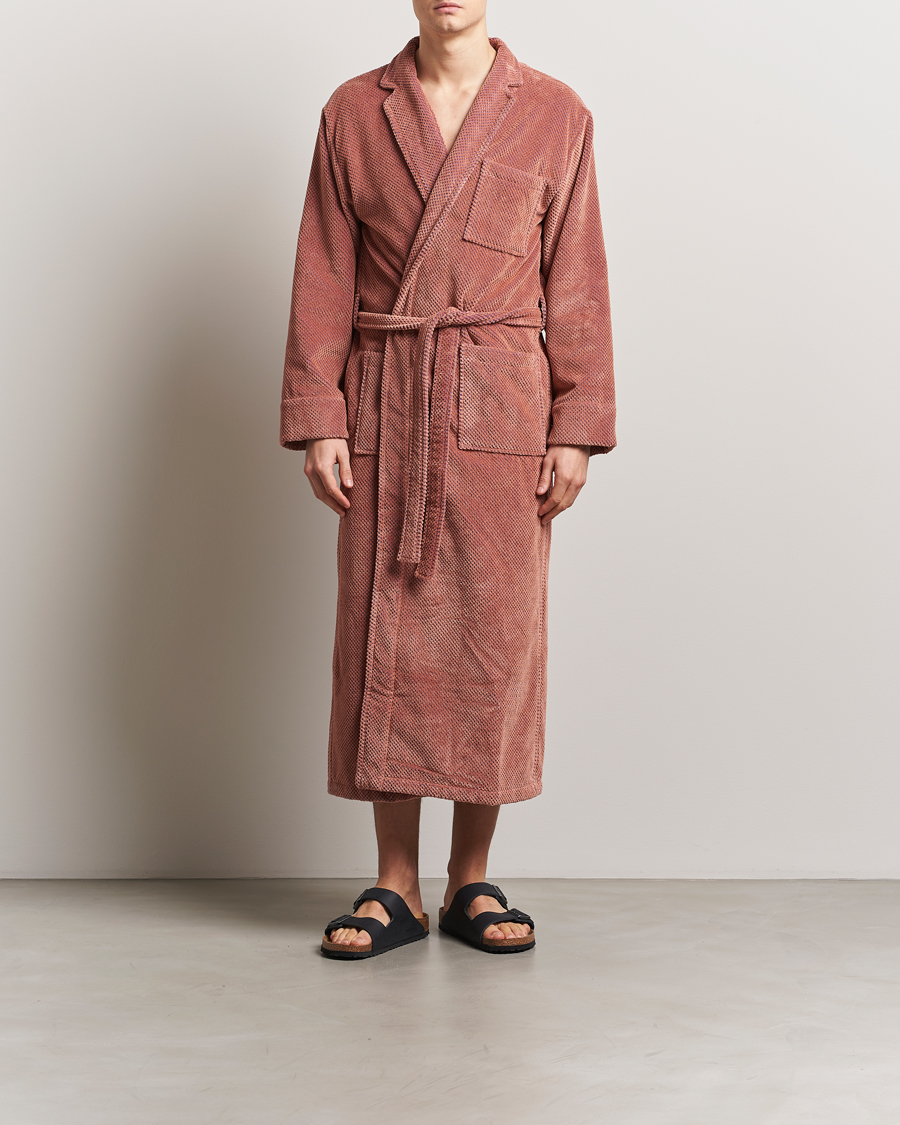 OAS Velour Long Robe Roza