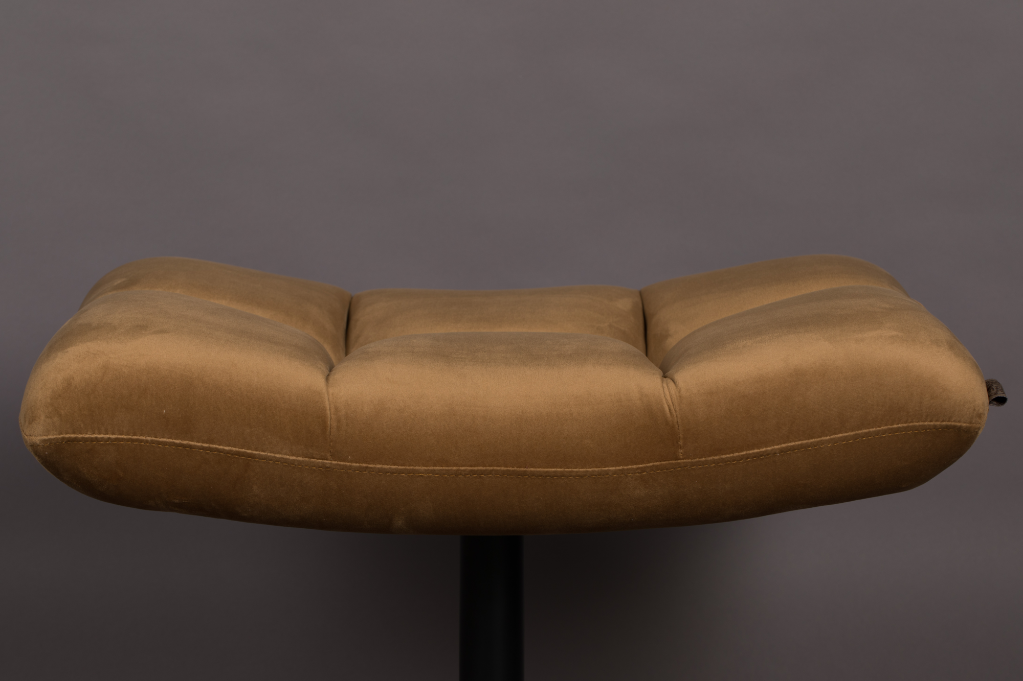 Hocker Bar velvet velvet goud/bruin