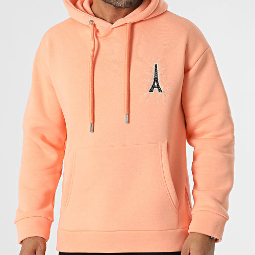 Sweat Capuche Rose Saumon