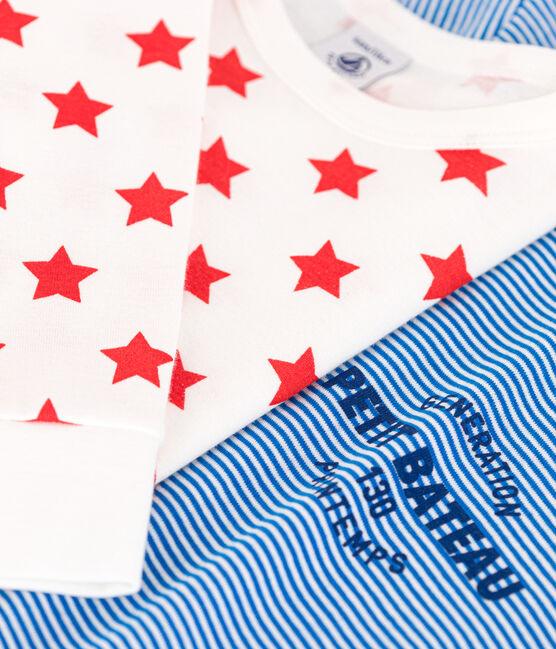 Lot de 2 pyjamas étoile et rayé en coton enfant