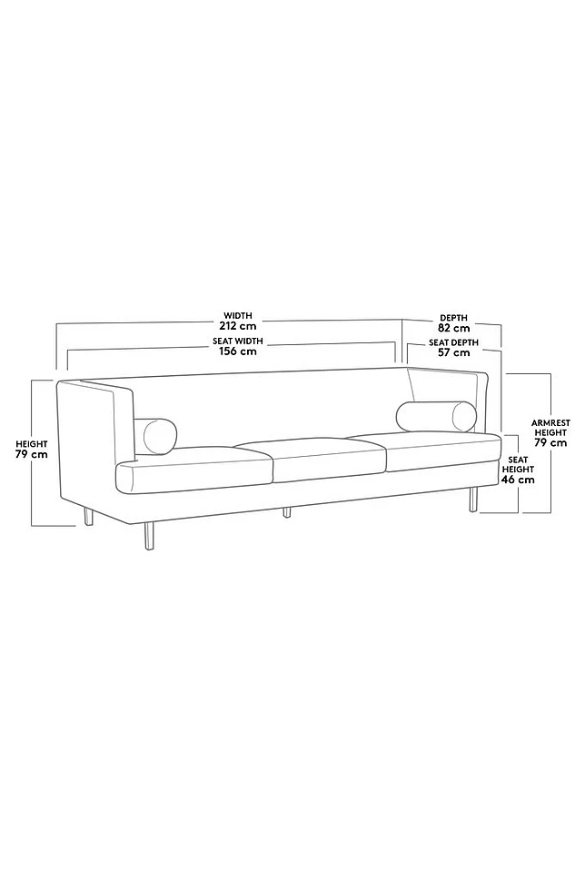 OAKDALE sofa 3-seters