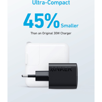 Anker 323 USB-C dual snellader zwart