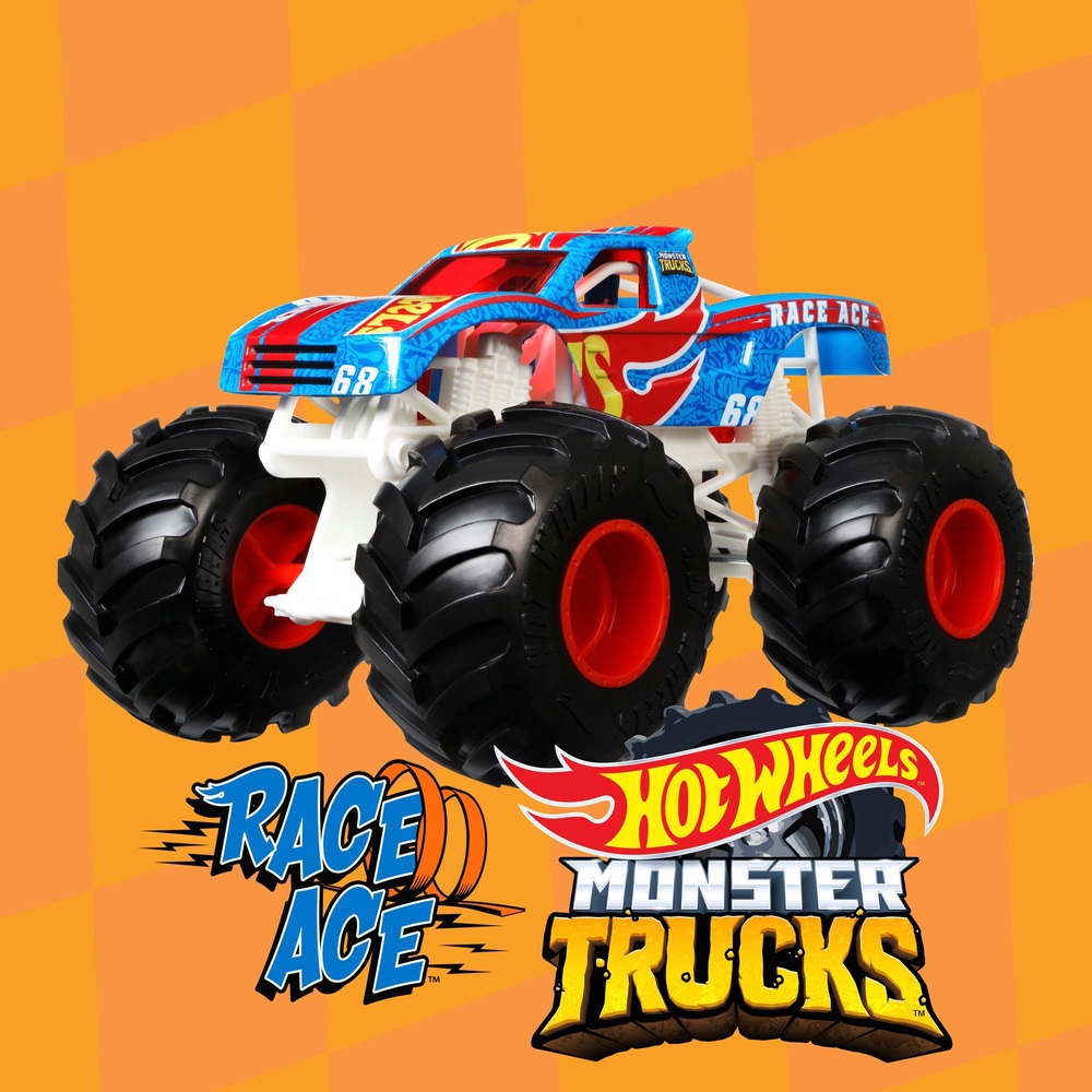 Hot Wheels Monster Trucks im Maßstab 1:24 – Race Ace Die-Cast-Spielzeugfahrzeug