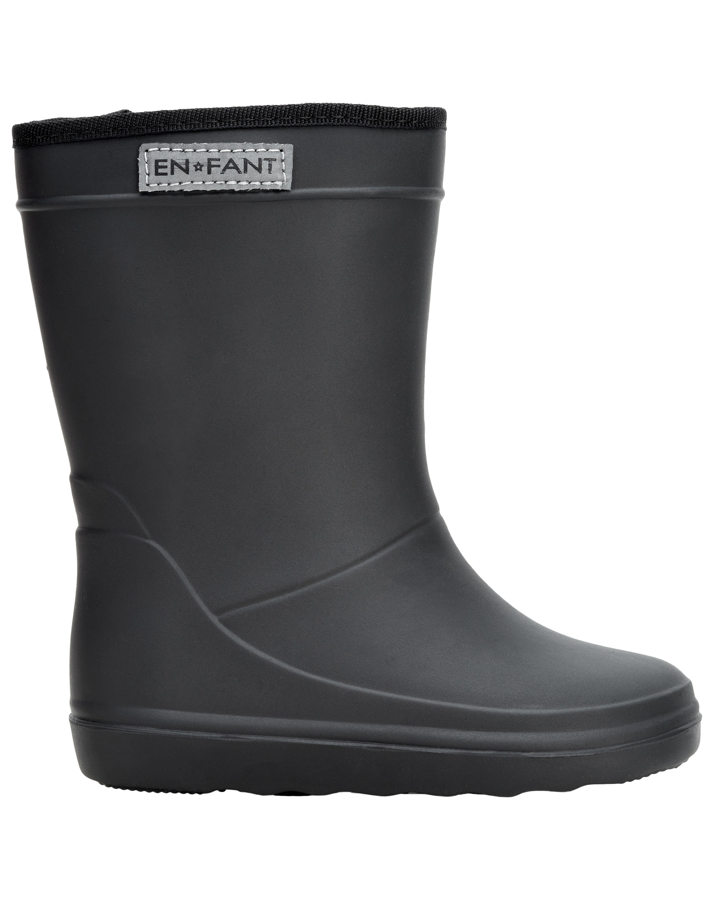 Gummistiefel SOLID gefüttert in schwarz