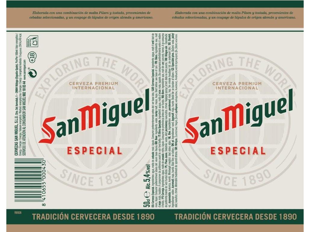 CERVEJA SAN MIGUEL LATA 0.50L