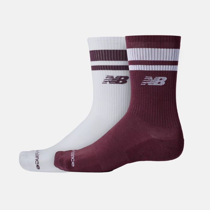 New Balance Unisex Strømper Run Repreve Midcalf - 2 Pack Hvid