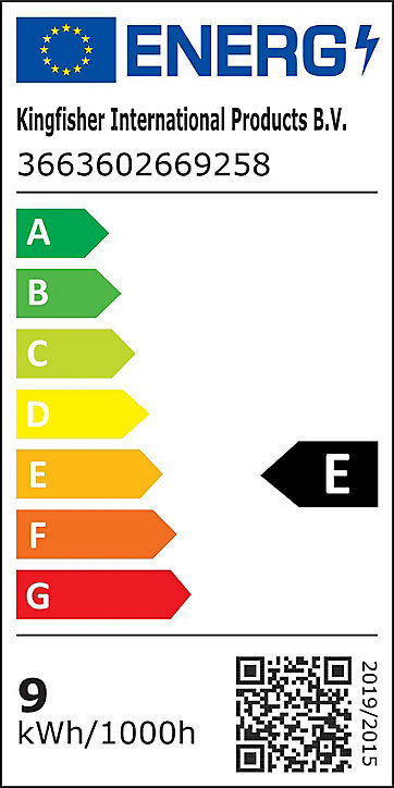 Ampoule LED Diall R7s 9W=75W blanc chaud