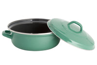 Lite-Body - Braadpan  24cm|2,5 l - Emaille- Olijf Groen - Inductie