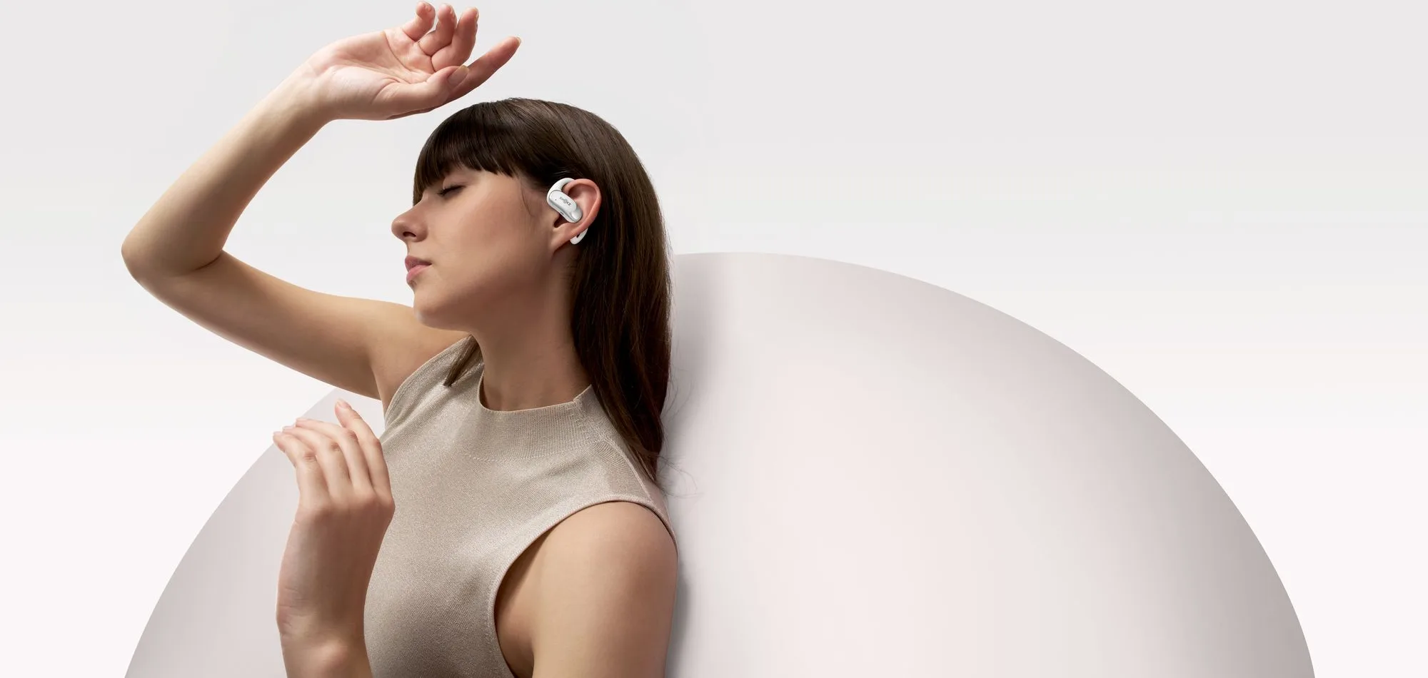 Shokz OpenFit Air Blanc Écouteurs True Wireless
