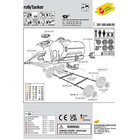 Rolly Toys Tanker - Grå