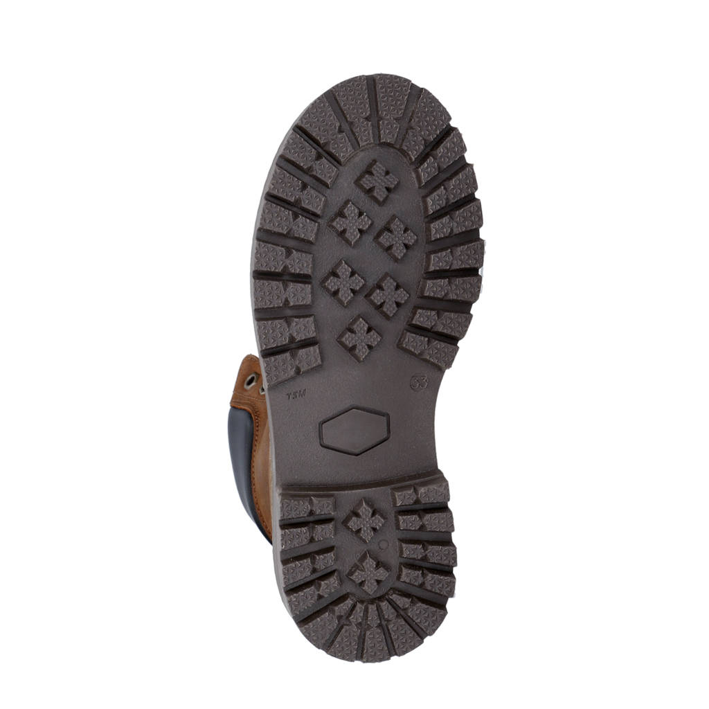 Gattino leren veterboots bruin