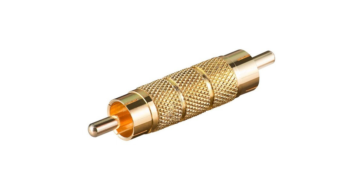 goobayRCA naar RCA audio adapter  (Goud)