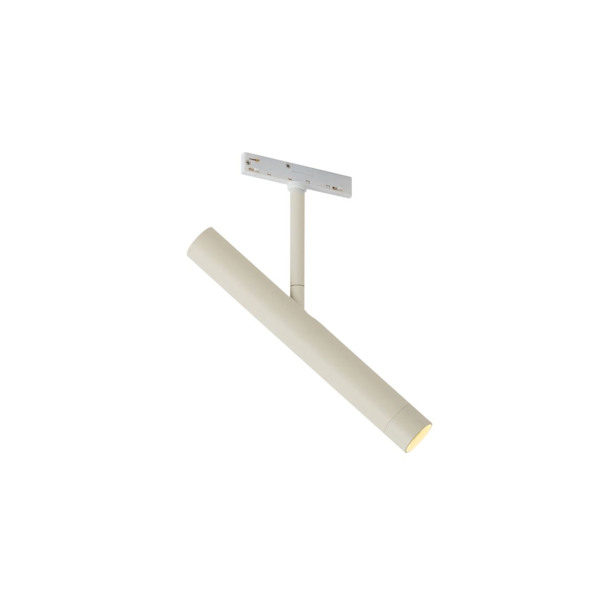 Moderne spot beige met wit voor railsysteem 1-fase - Slimline Avery