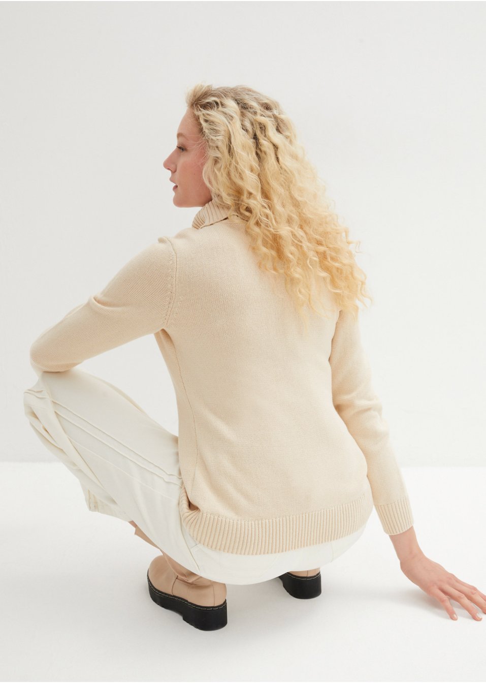 Pull à col roulé