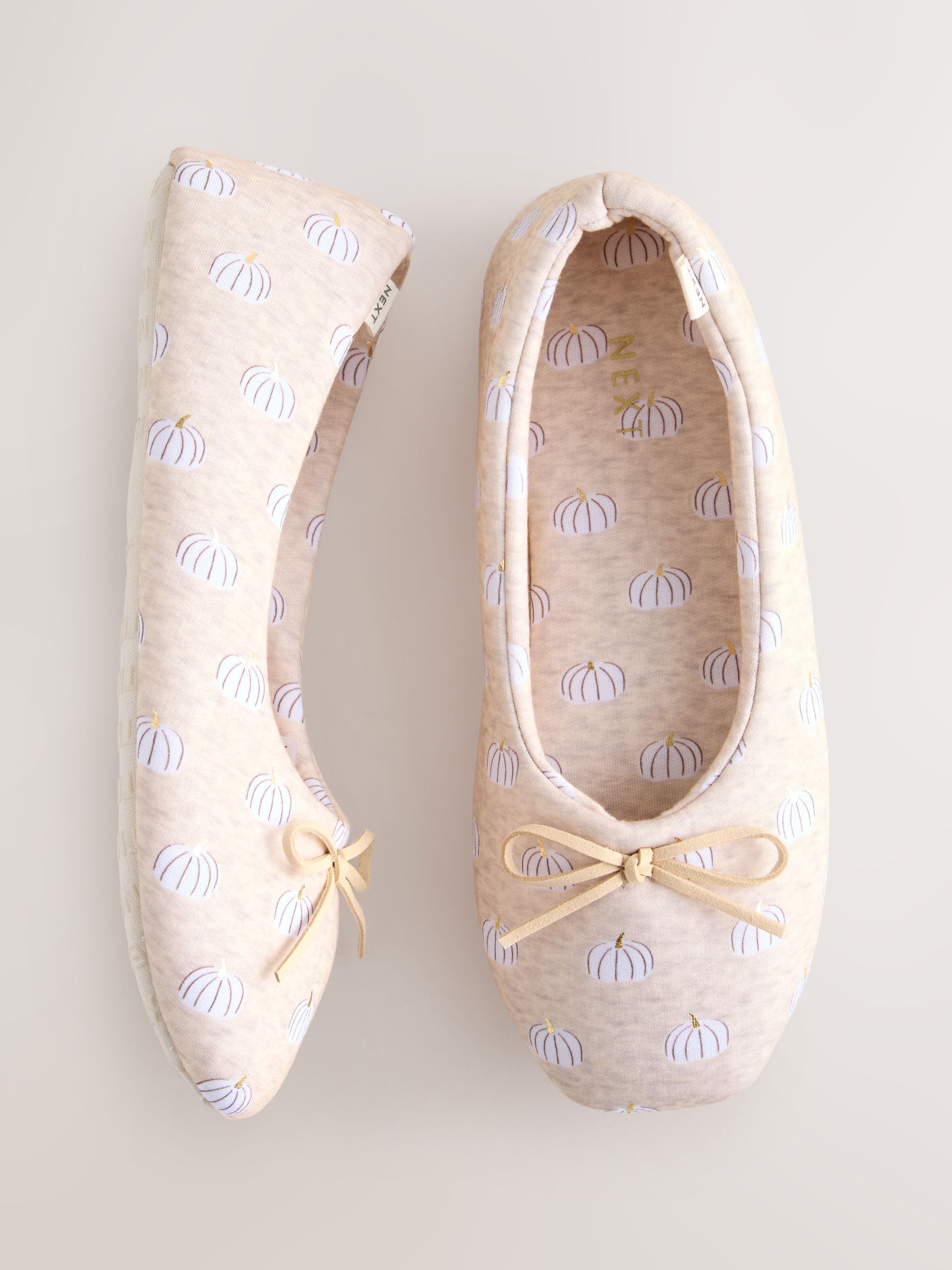 Crème met pompoen - Naturel Pumkin Ballet Pantoffels