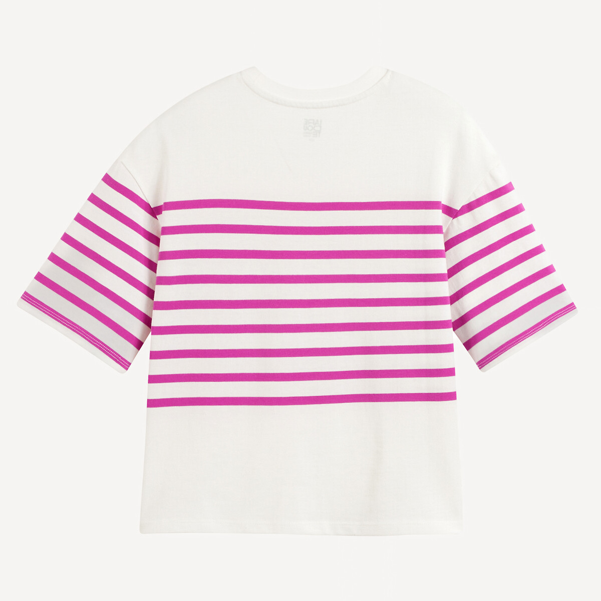 COLEÇÃO LA REDOUTE<br>Camiseta listrada de manga curta 4-14 anos