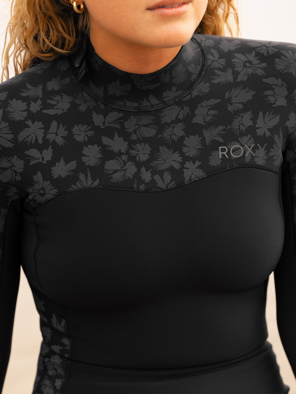 2mm Swell Series Springsuit manches longues Noir Femme