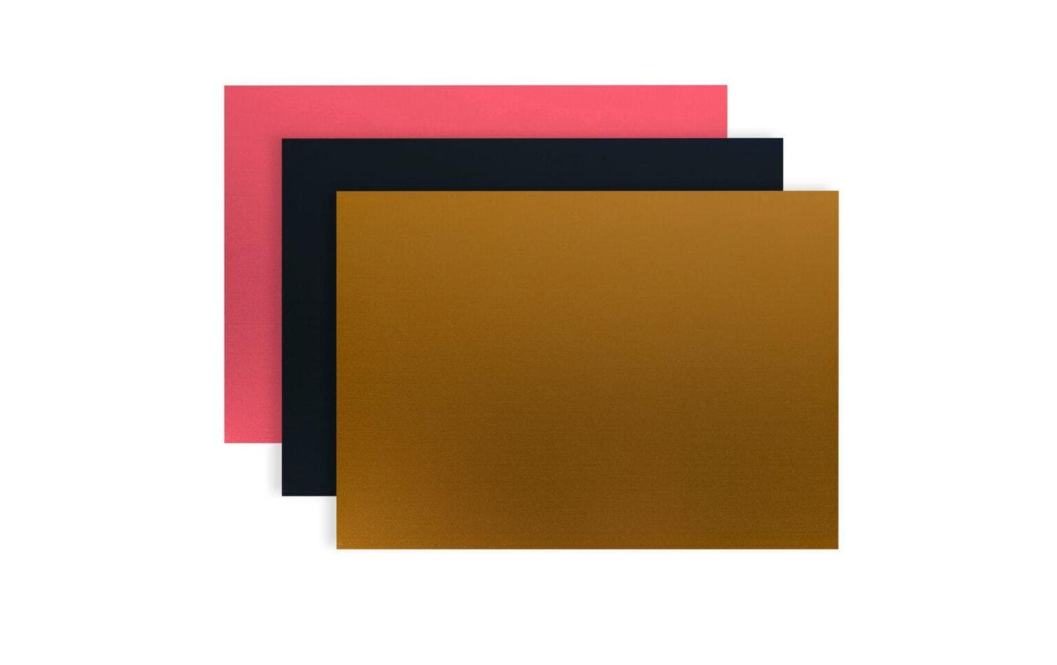 Prägepapier Gravurpapier Farbig assortiert3 Farben