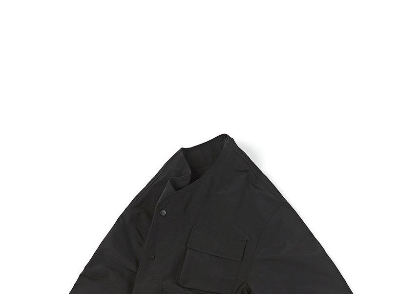 Dandyluxe - V-hals effen cargojack met knoopsluiting