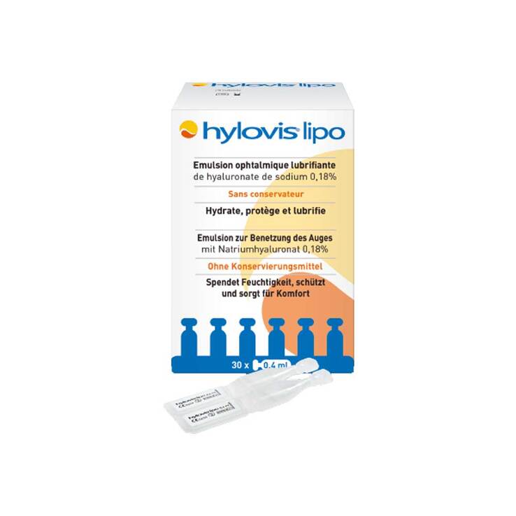 Hylovis lipo Augentropfen, 30X0.4 ml