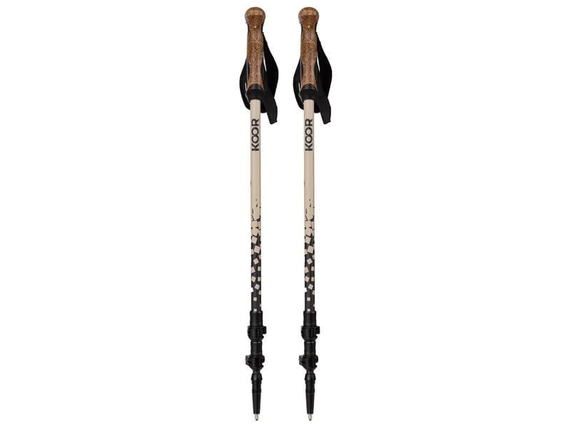 KOOR Wanderstock Carbon Castoor Beige Trekkingstöcke 63 - 140 cm