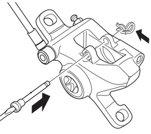 BOLZEN mit Clip für Bremsbeläge, Länge 27.5mm