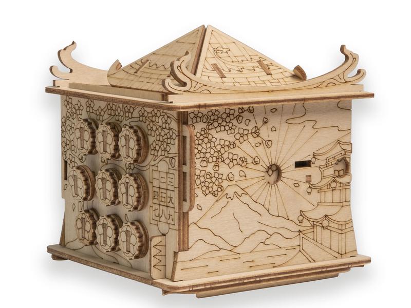 Escape Welt Rätselspiel House of the Dragon Ein spannendes Escape-Spiel als kompakte Puzzle-Box aus Holz