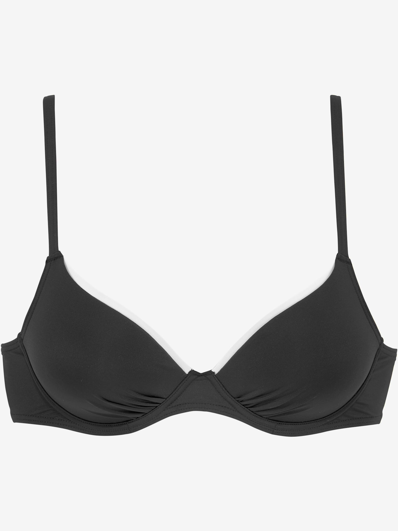 Haut de maillot de bain à armatures uni