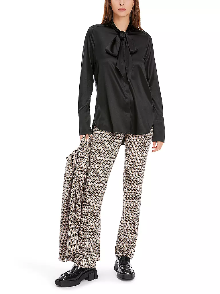 MARC CAIN Seidenbluse schwarz