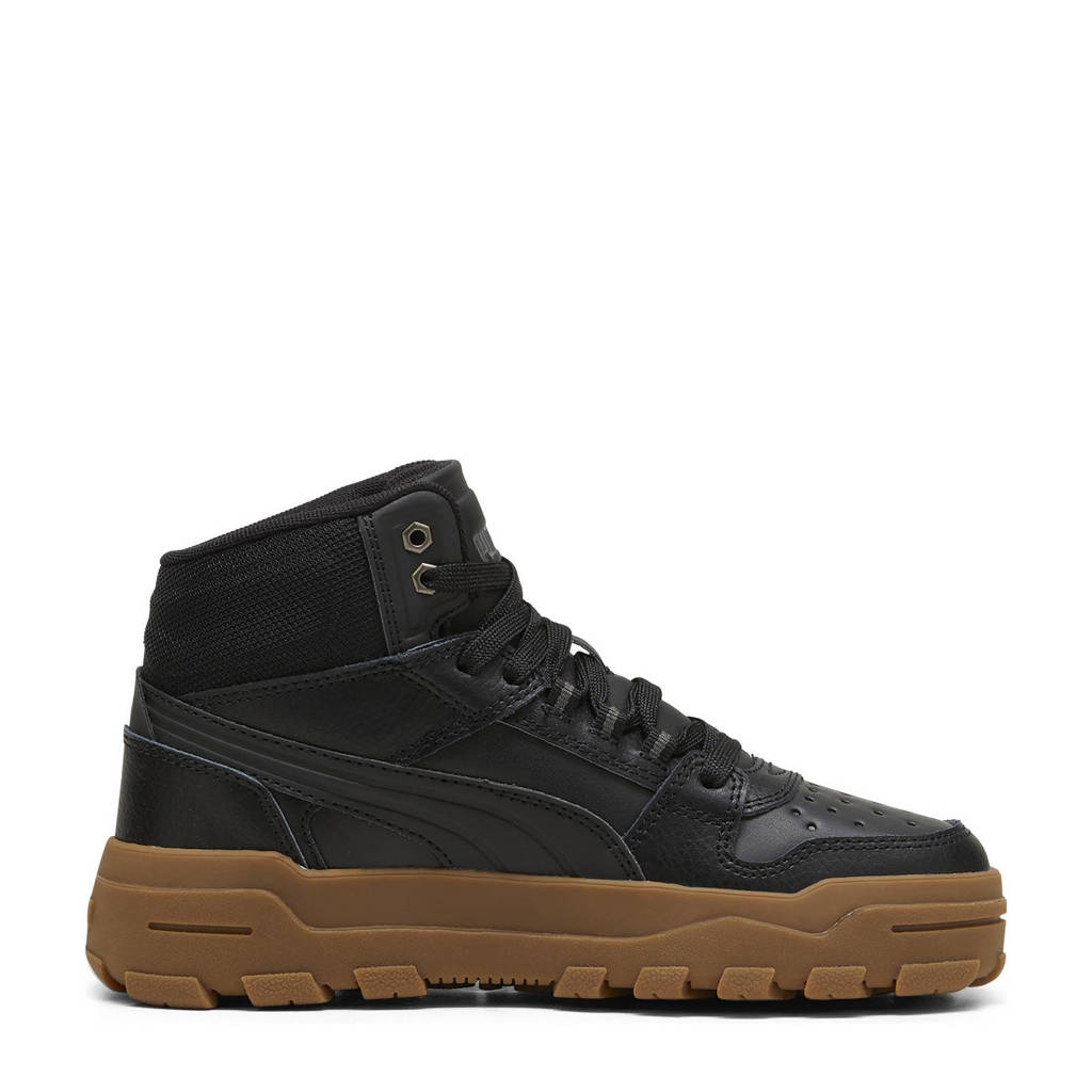 Puma Rebound Abruptsneakers zwart/grijs/gum