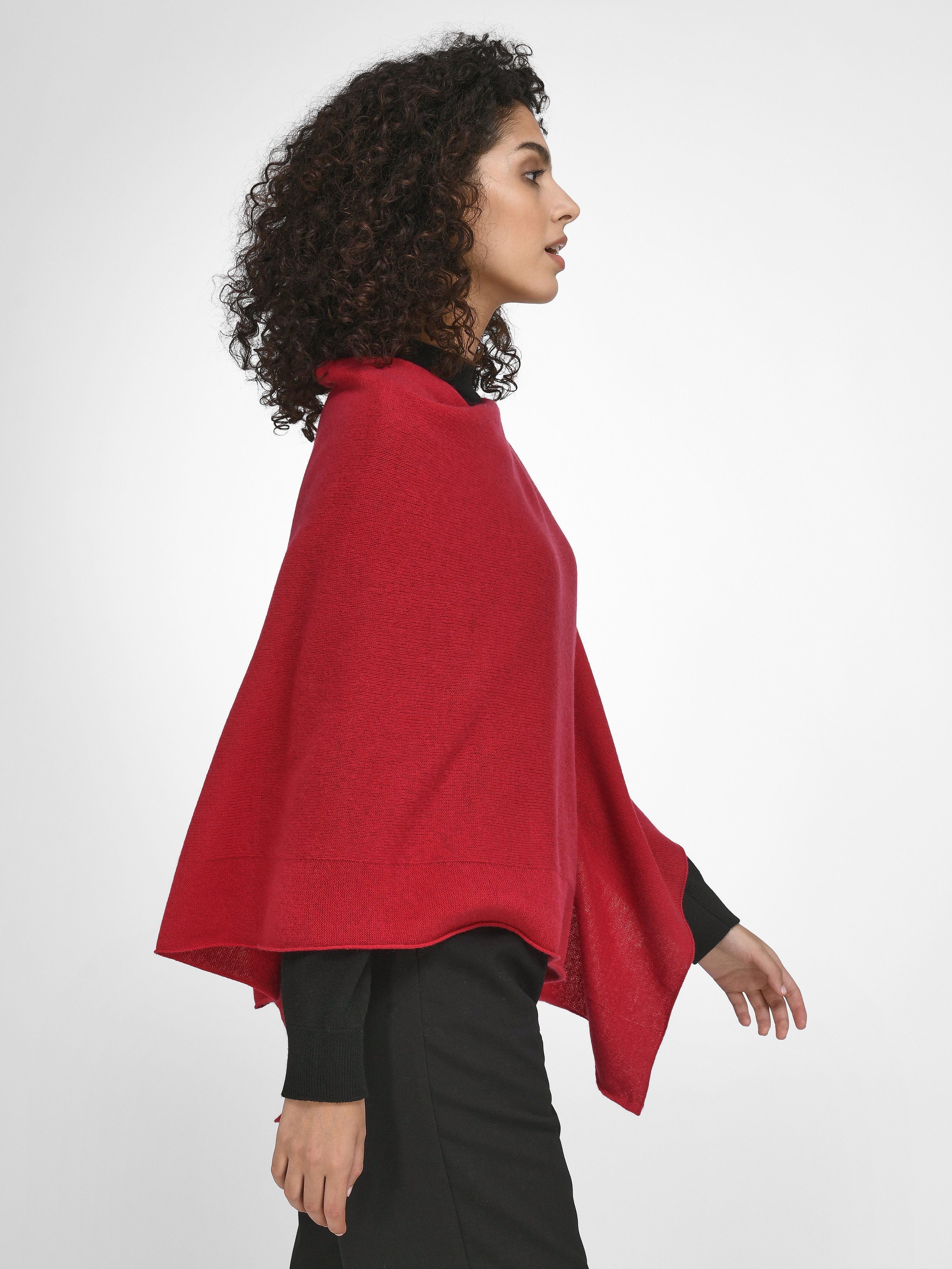 Poncho aus 100% Premium-Kaschmir