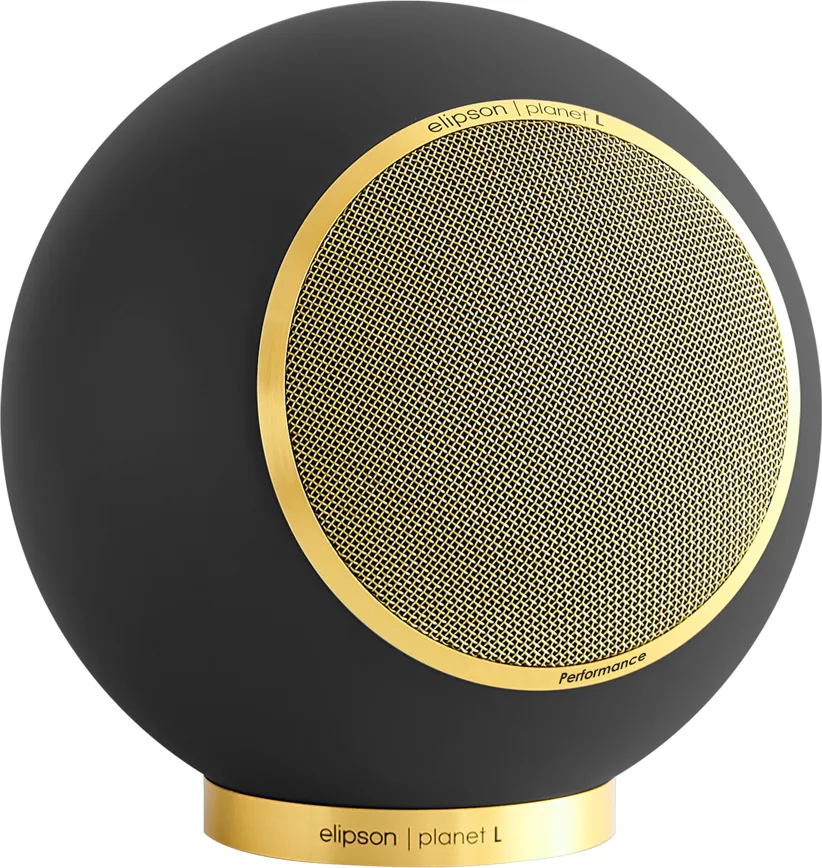 Elipson Planet L Performance 2.0 Noir mat Gold (la paire) Enceintes bibliothèque