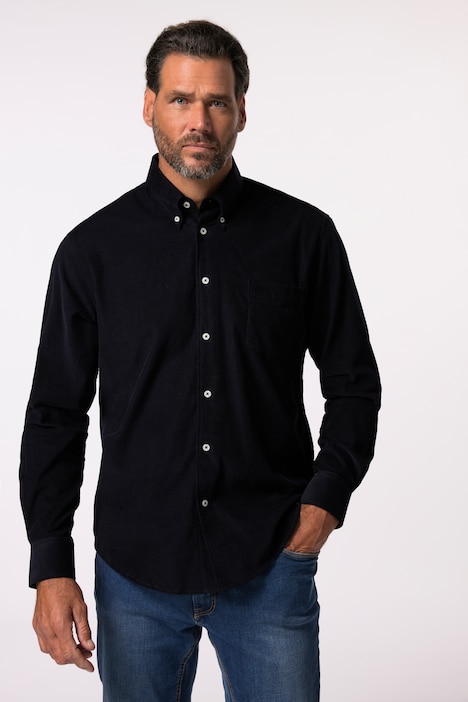 JP 1880 Cordhemd, Langarm, Buttondown-Kragen, Modern Fit, bis 8 XL