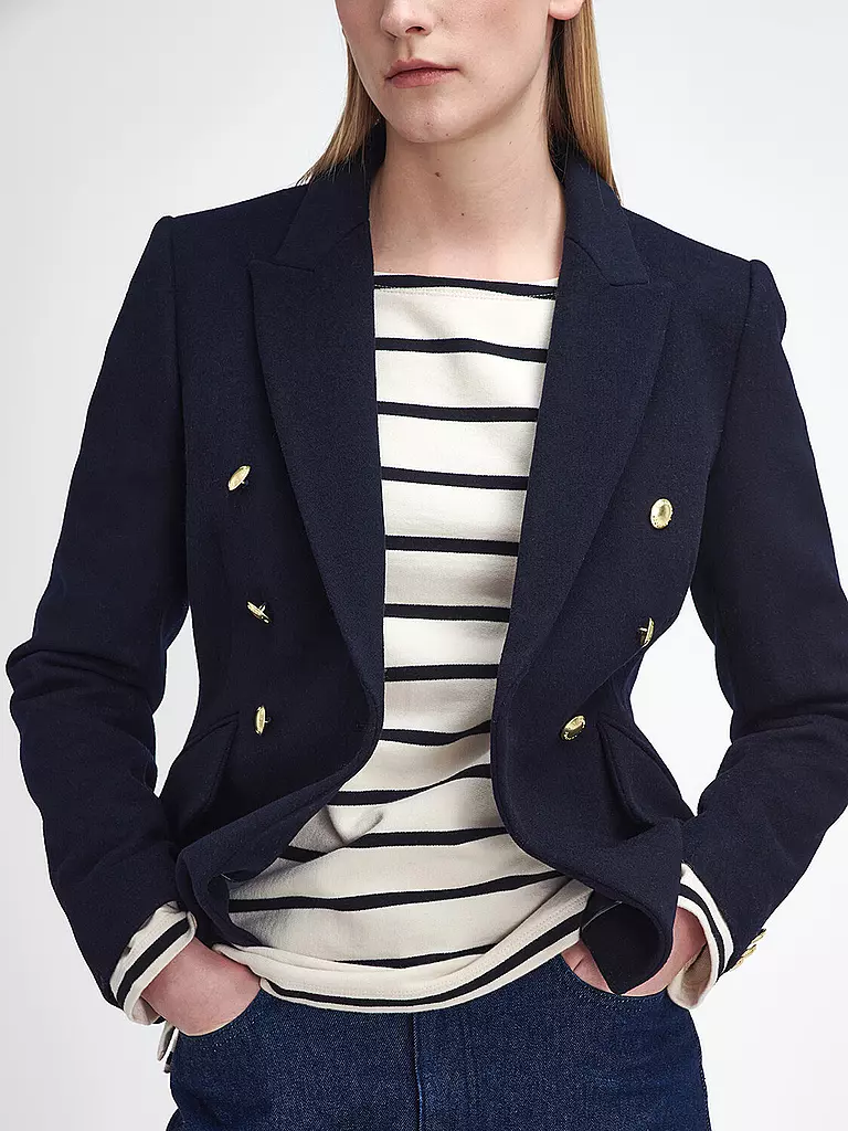 BARBOUR Wollblazer DARLY MILITARY  dunkelblau