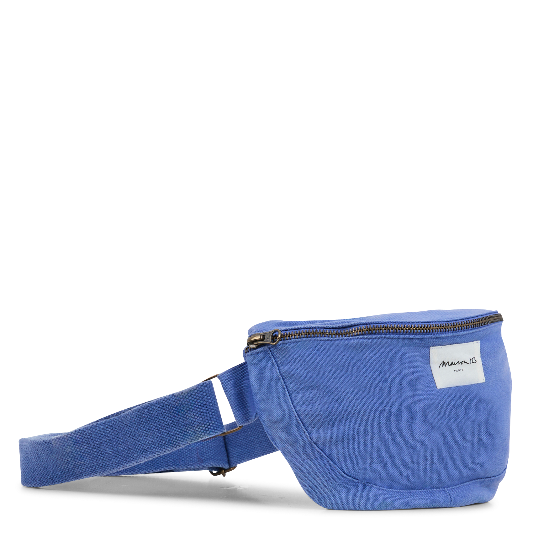 GELINA - Sac banane en coton | Bleu