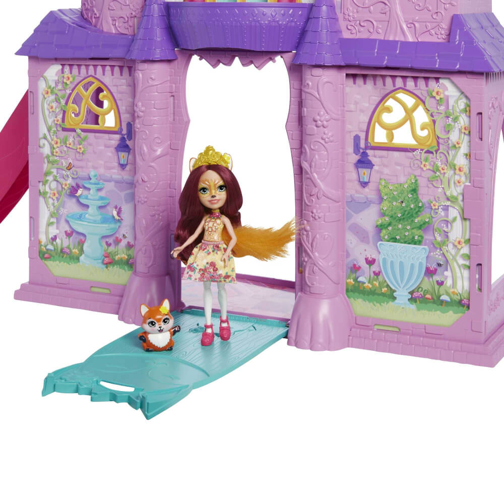 Mattel GYJ17 Enchantimals Royals Ballzauber Schloss mit Felicity Fox & Flick