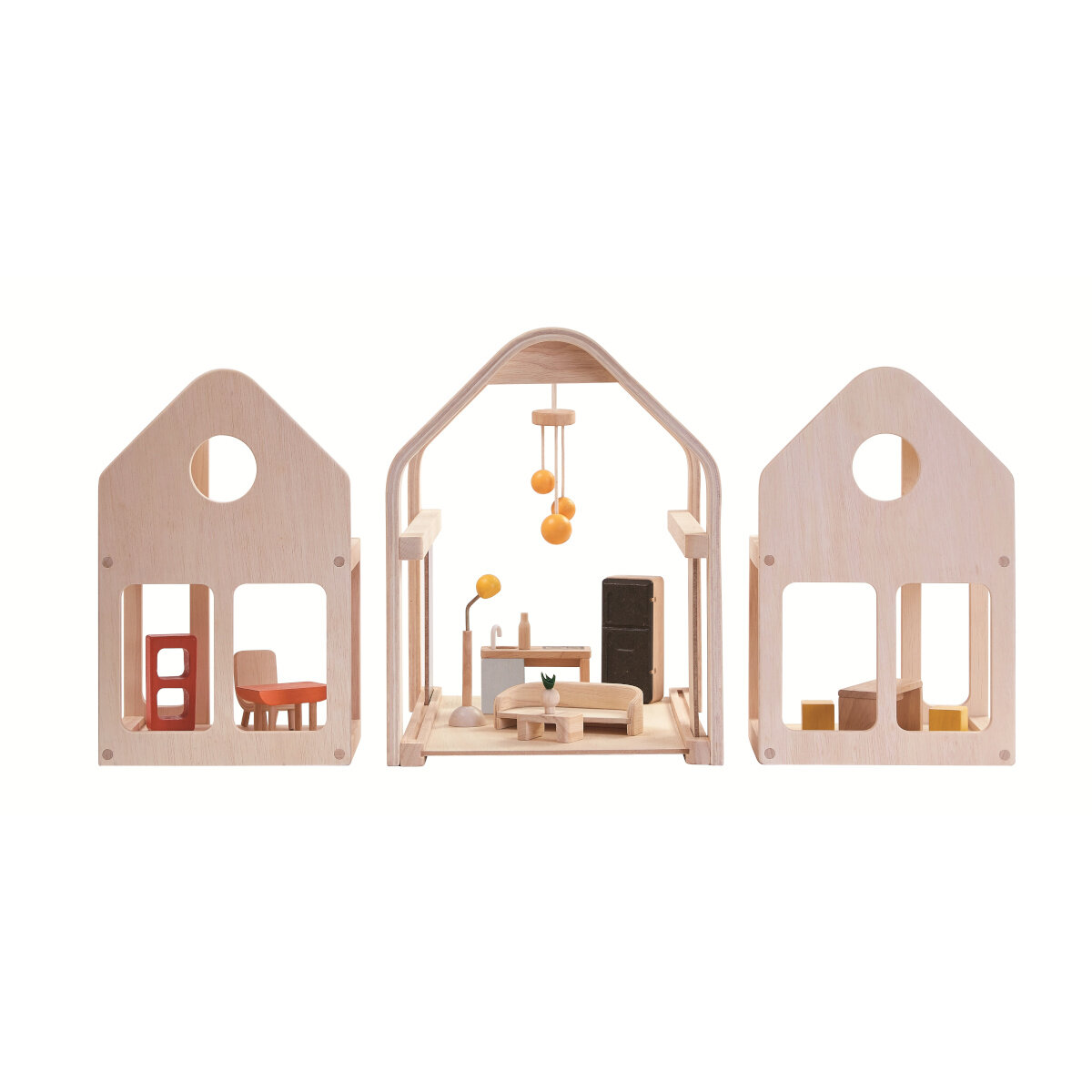 PlanToys PlanToys Slide N Go Puppenhaus inkl Möbel