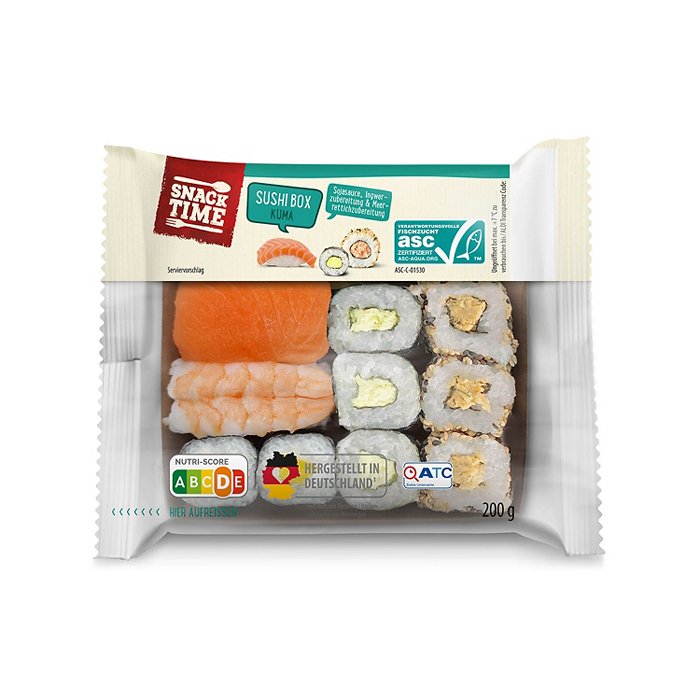 SNACK TIME Sushi Box 200 g, Kuma