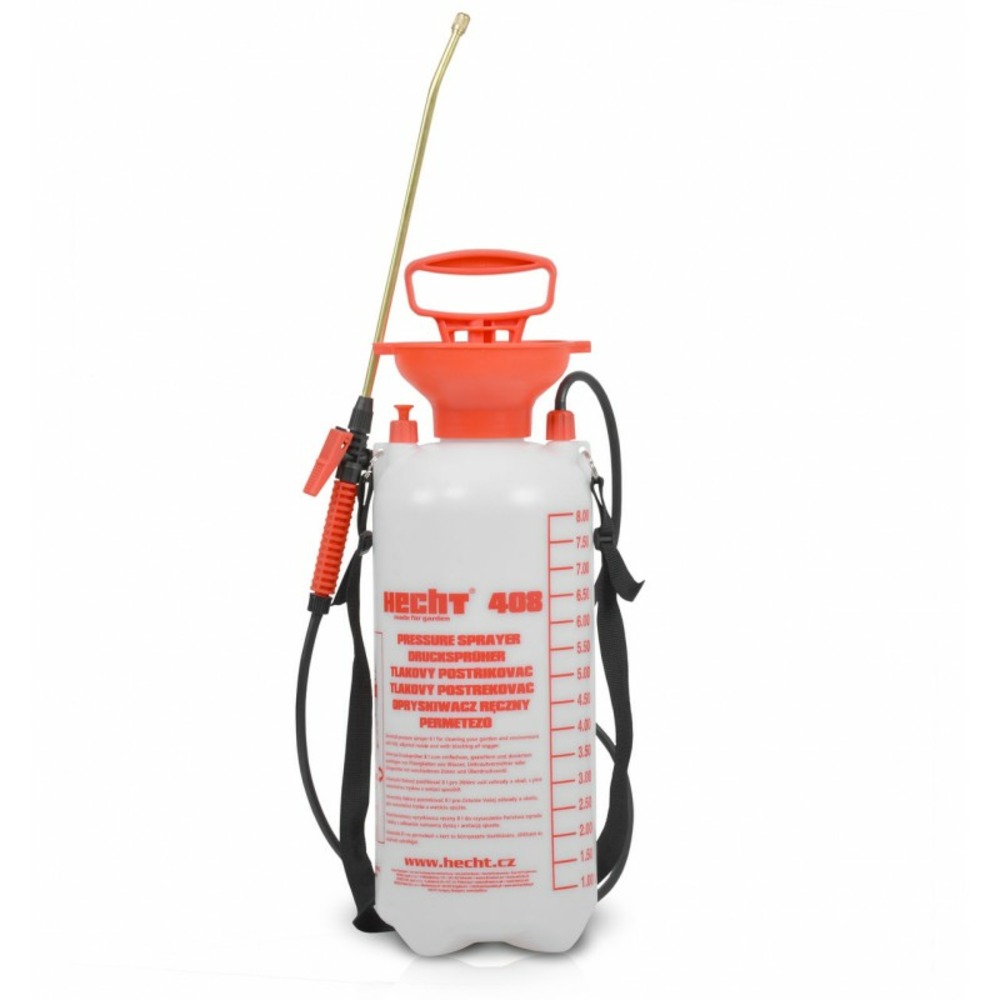 H 408 pulvérisateur à pression engrais 8l avec jet 50cm tuyau de 1,3m 3bars