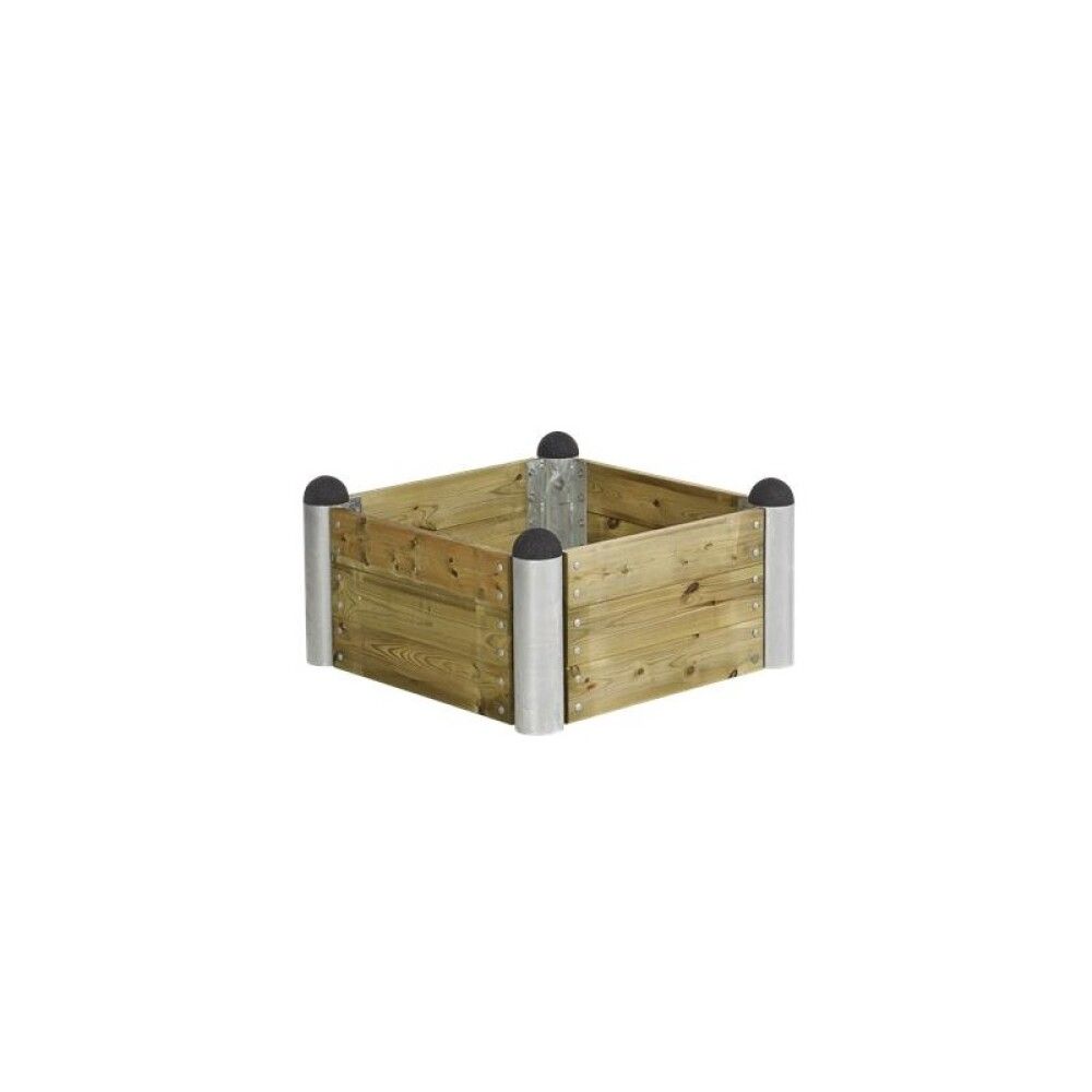 PLANTEKASSE PLUS PIPE TRYKKIMPREGNERT 80X80X36 CM