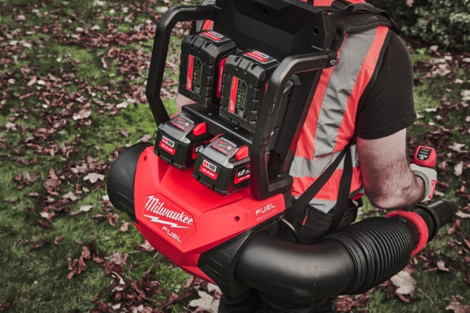 Milwaukee M18 F2BPB-124 FUEL 18V Li-Ion accu bladblazer set (4x 12.0Ah accu)